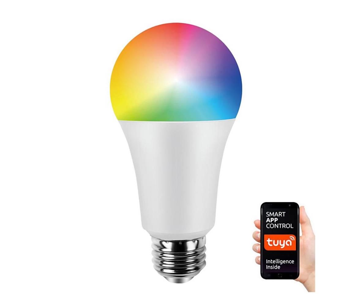 LED RGB Stmievateľná žiarovka A70 E27/11W/230V 2700-6500K Wi-Fi Tuya