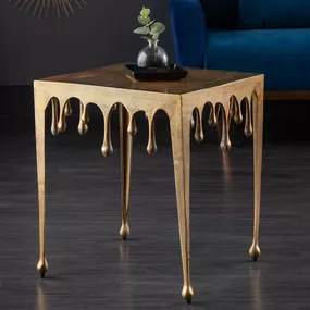 LuxD Dizajnový odkladací stolík Gwendolyn L 50 cm zlatý
