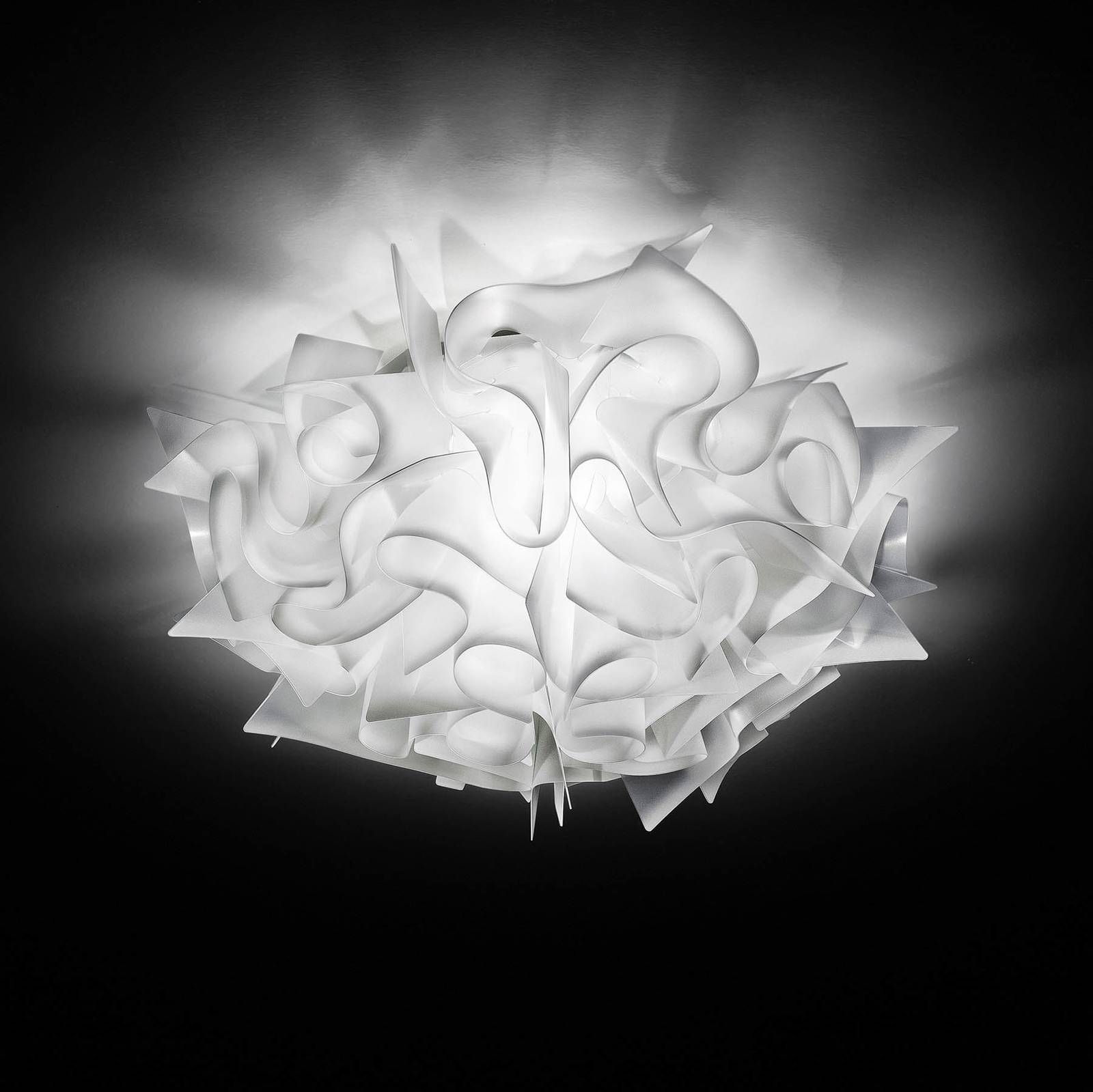 Slamp Veli - dizajnová nástenná lampa, Ø32cm/biela, Obývacia izba / jedáleň, Opalflex, E14, 6W, K: 15cm