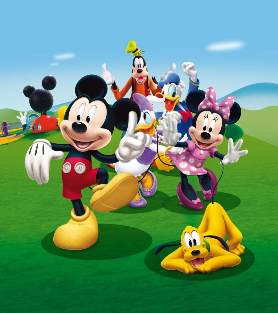 FTDN XL 5131 AG Design vliesová fototapeta 2-dielna pre deti Mickey & friends, veľkosť 180 x 202 cm