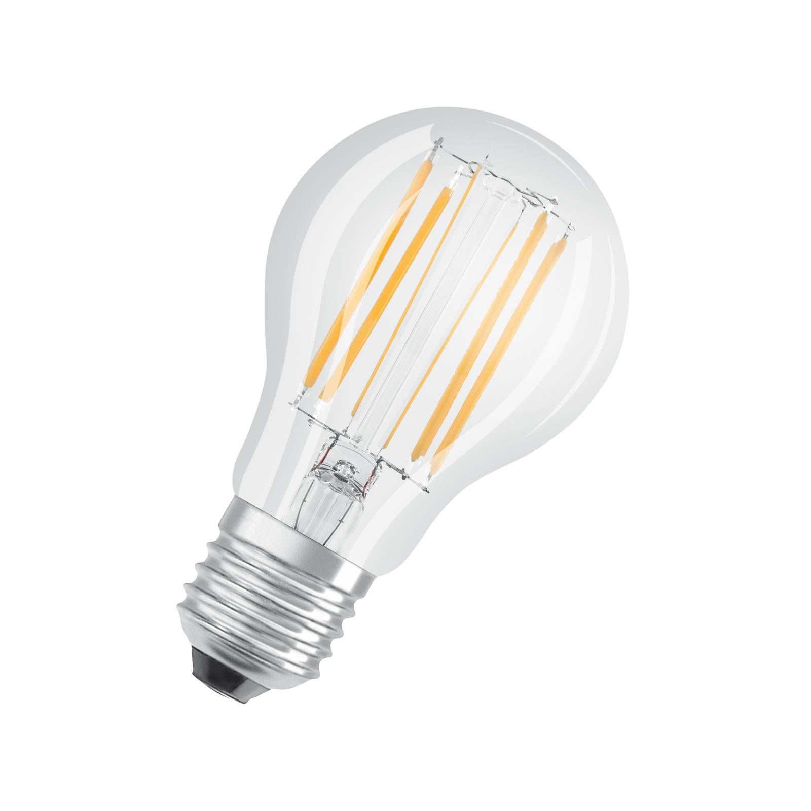 OSRAM filament LED žiar. E27 Base 7, 5W 4000K 3ks, E27, 7.5W, Energialuokka: D, P: 10.5 cm