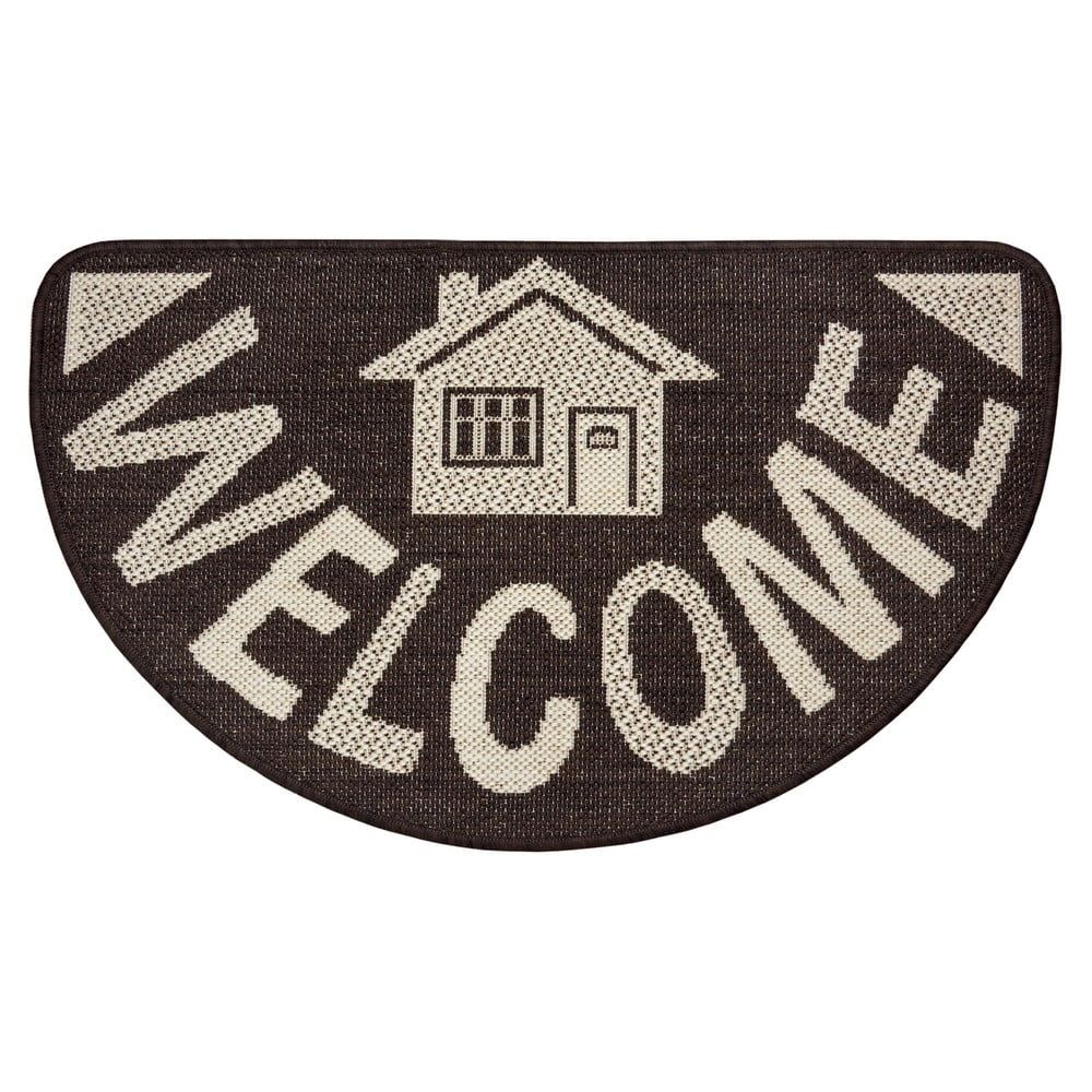 Hnedá rohožka Hanse Home Weave Big Welcome, 50 x 80 cm