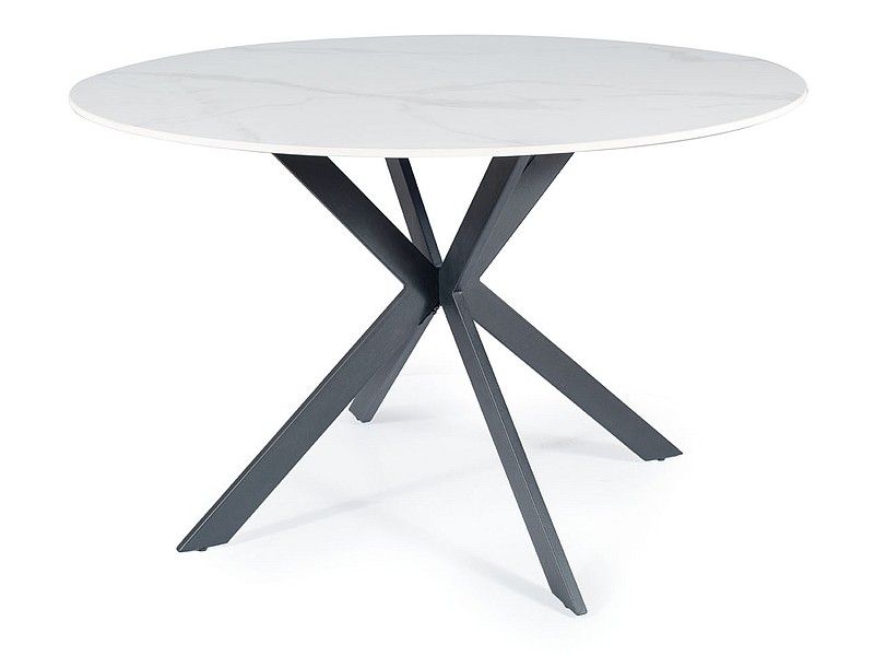 TOSCA jedálenský stôl, biela / čierna 