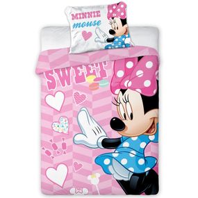 Obliečky do postieľky Sweet Minnie, 100 x 135 cm, 40 x 60 cm