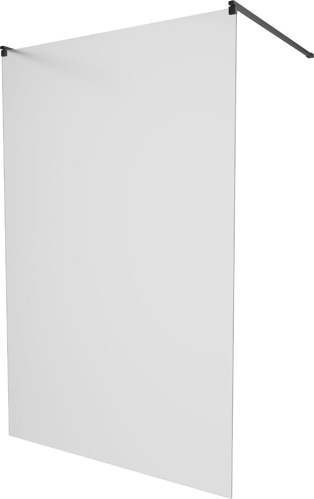 MEXEN/S - KIOTO samostatne stojaca sprchová zástena 120 x 200 cm, matné sklo 8 mm, čierna 800-120-002-70-30