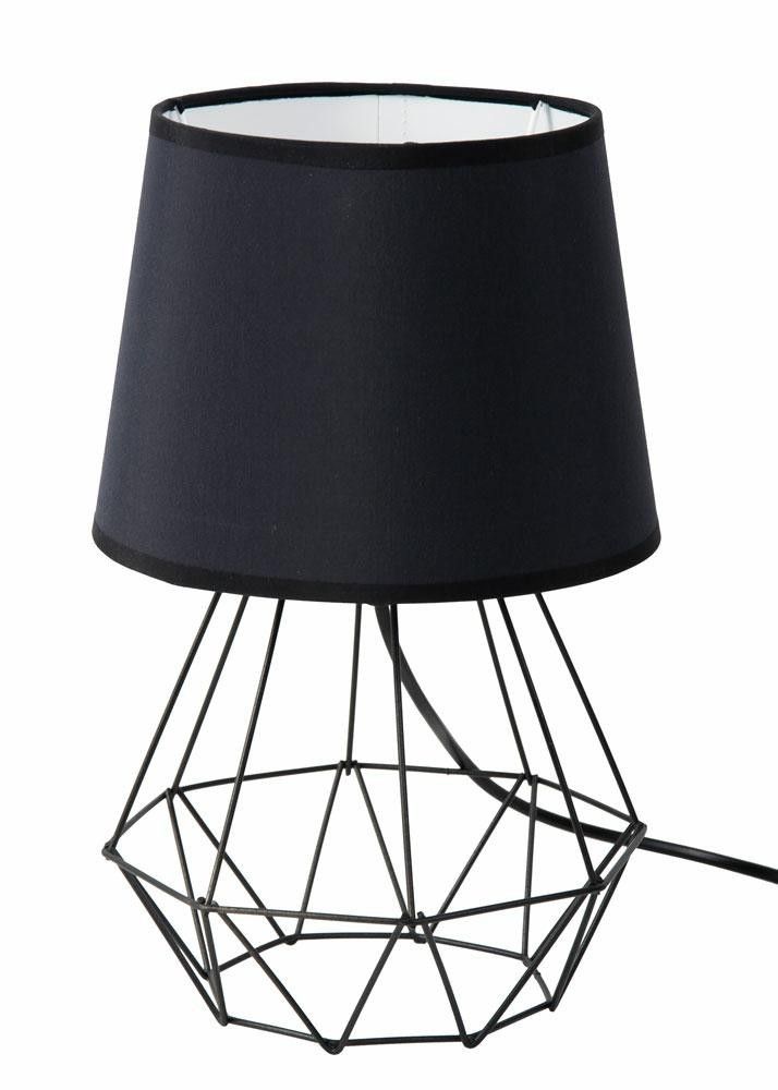 Stolová lampa Diamond s tienidlom 2v1 - ČIERNA