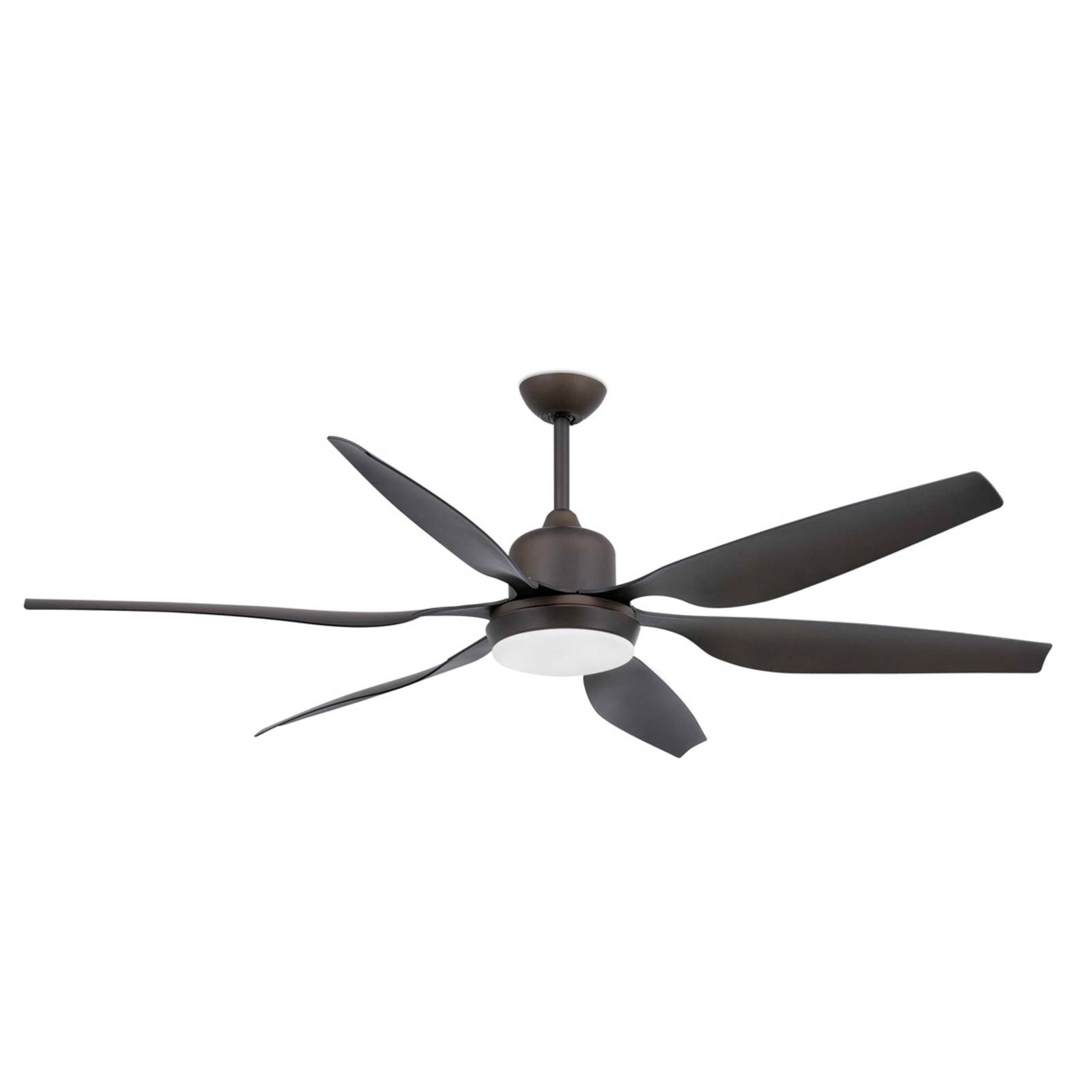 FARO BARCELONA Stropný ventilátor Tilos so svetlom, Obývacia izba / jedáleň, oceľ, ABS, sklo, E27, 13W, K: 50cm