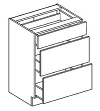 Dolná kuchynská skrinka Nora D60 3 zásuvky