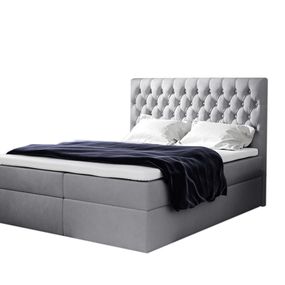 Expedo Čalúnená posteľ boxspring TOMIO + topper, 120x200, jasmine 90