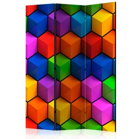 Artgeist Paraván - Colorful Geometric Boxes [Room Dividers]