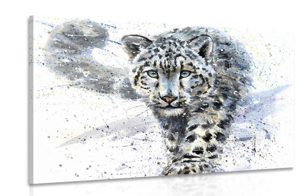 Obraz kreslený leopard - 120x80