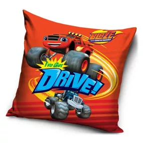 Carbotex · Povlak na vankúš Plamienok a štvorkoláci - Monster truck Blaze - motív Drive - 40 x 40 cm