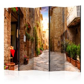 Artgeist Paraván - Colourful Street in Tuscany II [Room Dividers]