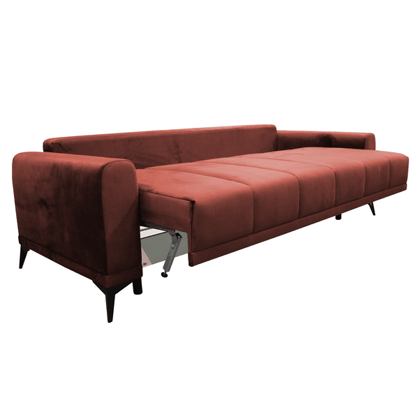 Rozkladacia pohovka, terakota, GRACE BIG SOFA