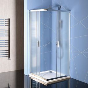 POLYSAN - EASY LINE štvorcová sprchová zástena 900x900mm, sklo BRICK EL5138