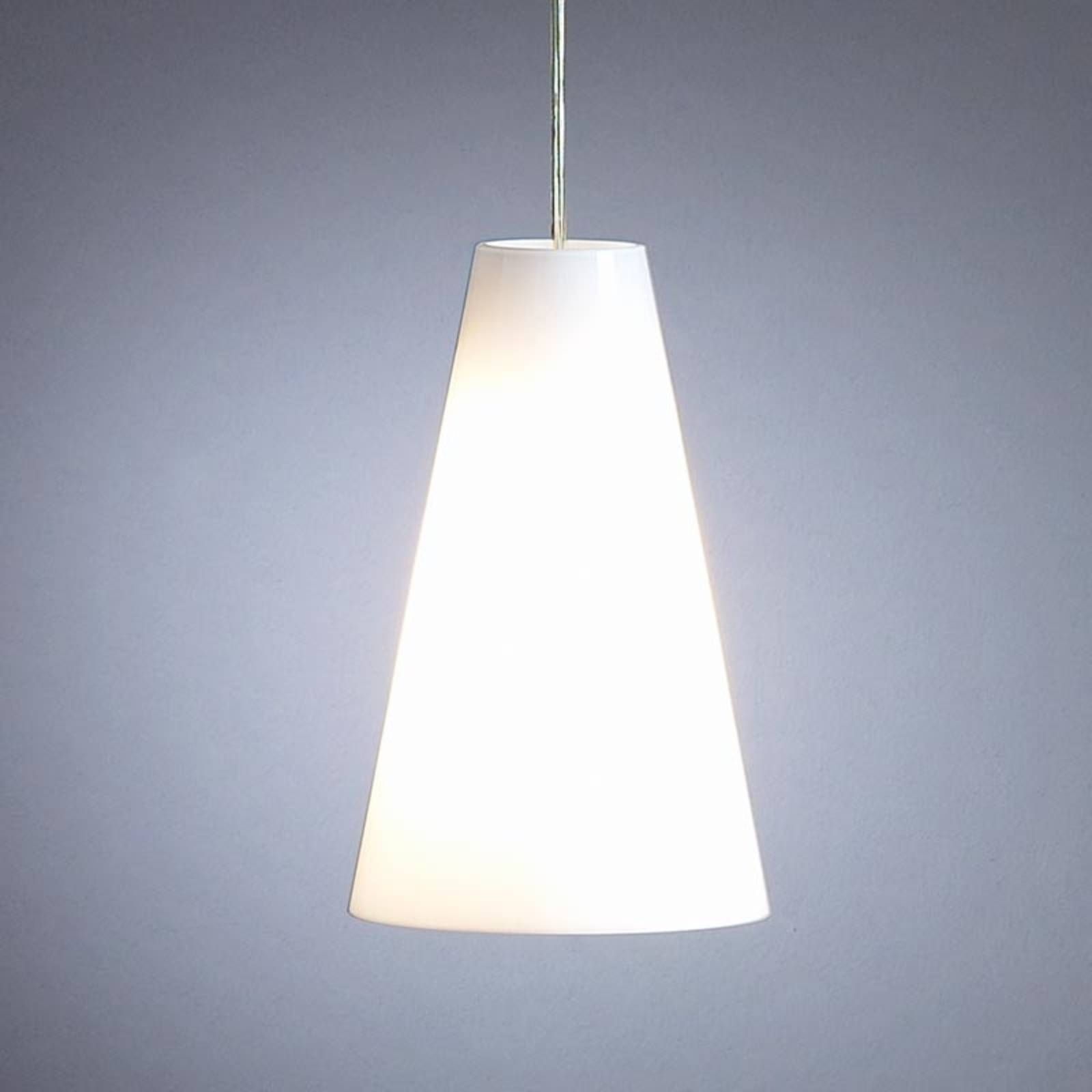 TECNOLUMEN HOLWS03 závesná lampa opál, Obývacia izba / jedáleň, plast, sklo, E27, 75W