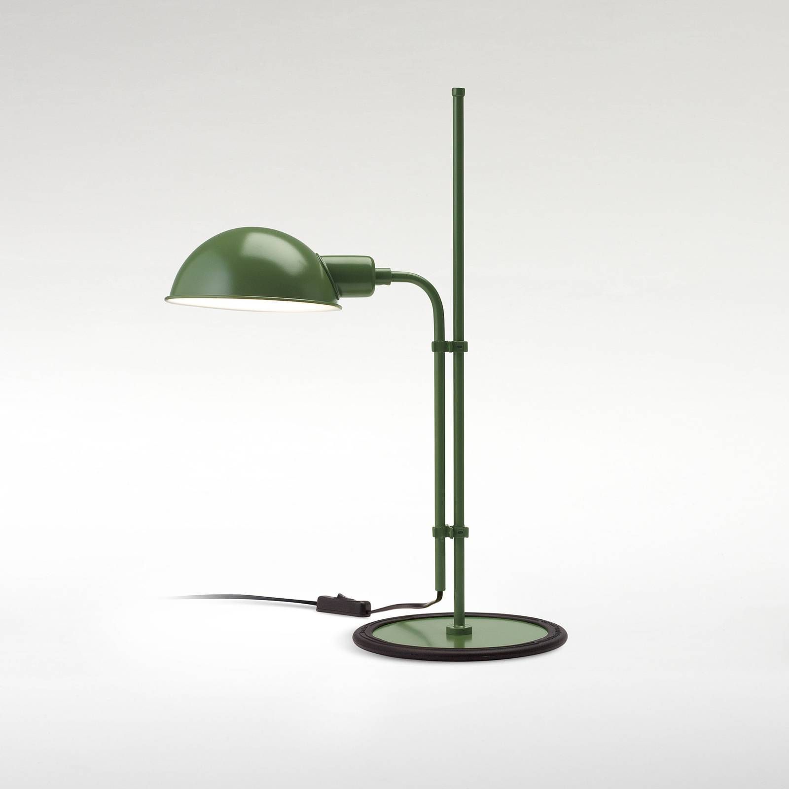 Marset MARSET Funiculí stolová lampa, zelená, Obývacia izba / jedáleň, železo, hliník, guma, E14, 5W, K: 50.3cm
