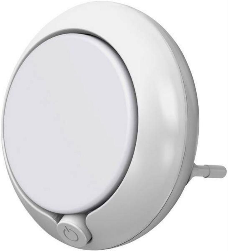 Svietidlo LEDVANCE LUNETTA® Round White, 71x60 mm, do zásuvky