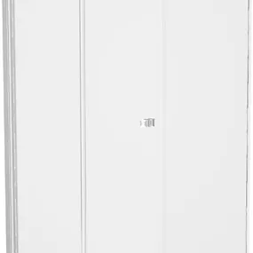 MEXEN/S - Lima sprchovací kút zalamovacie dvere 80 x 80 cm, transparent, chróm + Flat čierna vanička so sifónom 856-080-080-01-00-4070