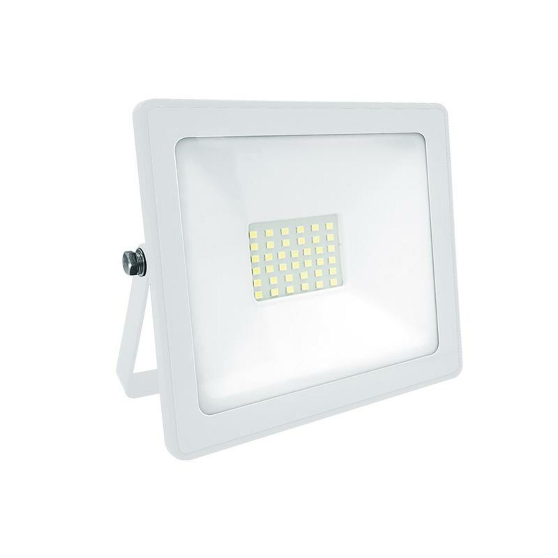 ACA Lighting bílá LED SMD reflektor IP66 30W 3000K 2400Lm 230V Ra80 Q3030W