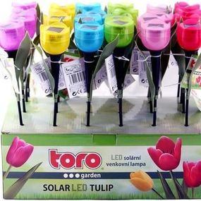 TORO Solárne vonkajšie LED svetlo tulipán