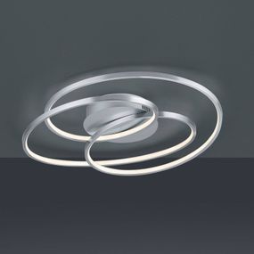 Trio Lighting Stropné LED svietidlo Gale, 60 cm, nikel matný, Obývacia izba / jedáleň, kov, 38.5W, P: 60 cm, L: 43 cm, K: 13cm