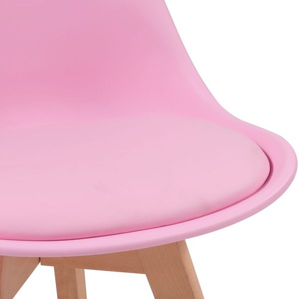MIADOMODO sada jedálenských stoličiek, 4 kusy, ružové