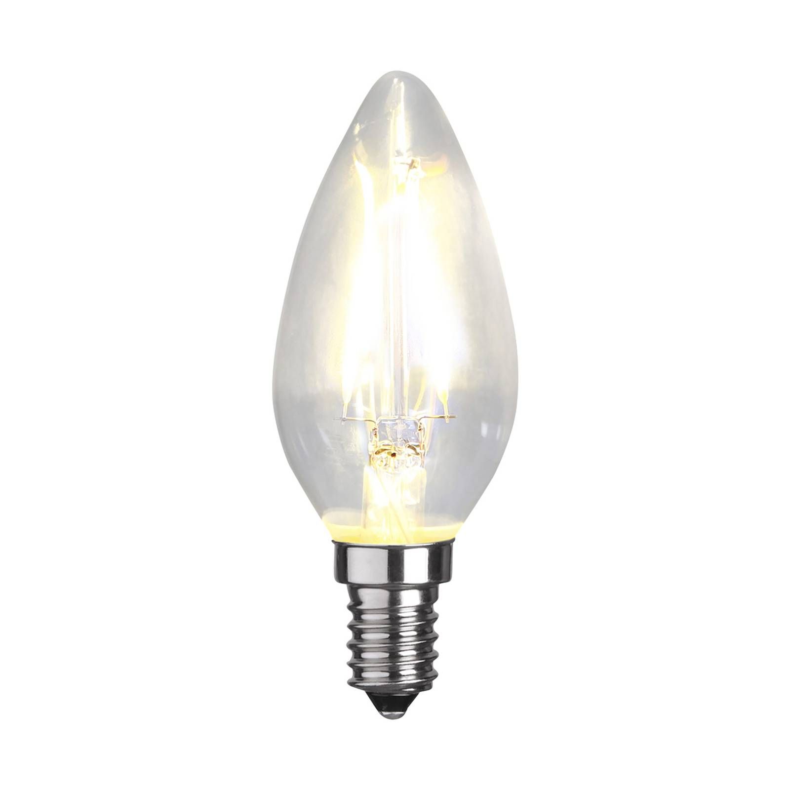 STAR TRADING Sviečková LED žiarovka C35 filament E14 1, 5W 2700K, E14, 1.5W, Energialuokka: F, P: 9.5 cm