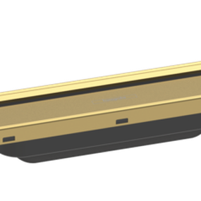 Hansgrohe RainDrain Flex - Vrchná sada sprchového žľabu 900, skracovateľný, pre inštaláciu voľne na plochu, leštený vzhľad zlata 56045990