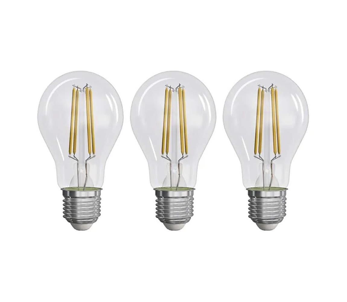 SADA 3x LED Žiarovka FILAMENT A60 E27/5W/230V 2700K Energetická trieda A