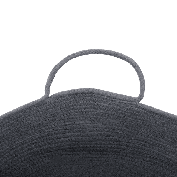 TEMPO-KONDELA KORALO, pletený kôš, sivá, 39x17 cm