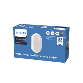 Philips Wall-mounted LED svetlo, oválne, 4 000K, Chodba, plast, 15W, L: 13.3 cm, K: 22.3cm