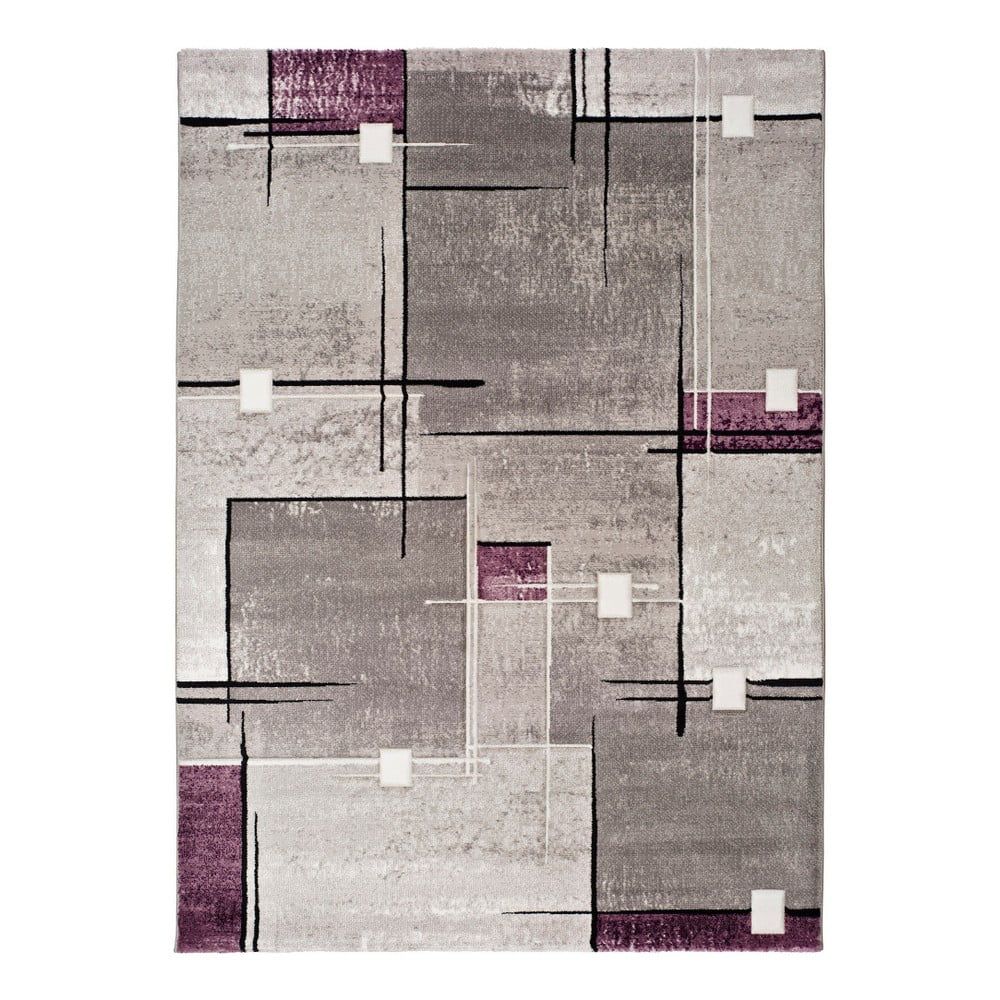 Sivofialový koberec Universal Detroit, 120 × 170 cm