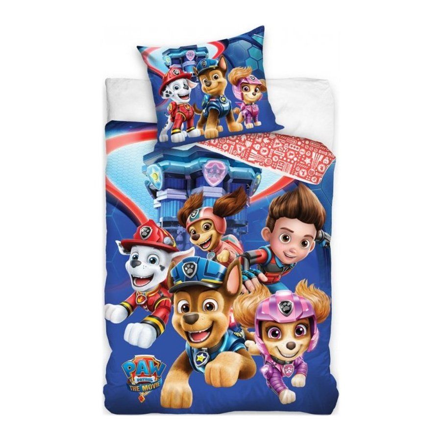 Carbotex · Posteľné obliečky Labková patrola vo filme - Paw Patrol - motív Zásahová jednotka - 100% bavlna  - 70 x 90 cm + 140 x 200 cm