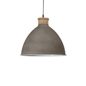 PR Home Roseville závesná lampa Ø42cm cement sivá, Obývacia izba / jedáleň, kov, E27, 40W, K: 42cm