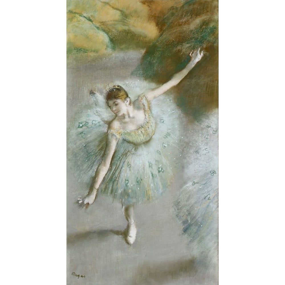 Reprodukcia obrazu Edgar Degas - Dancer in Green, 55 x 30 cm