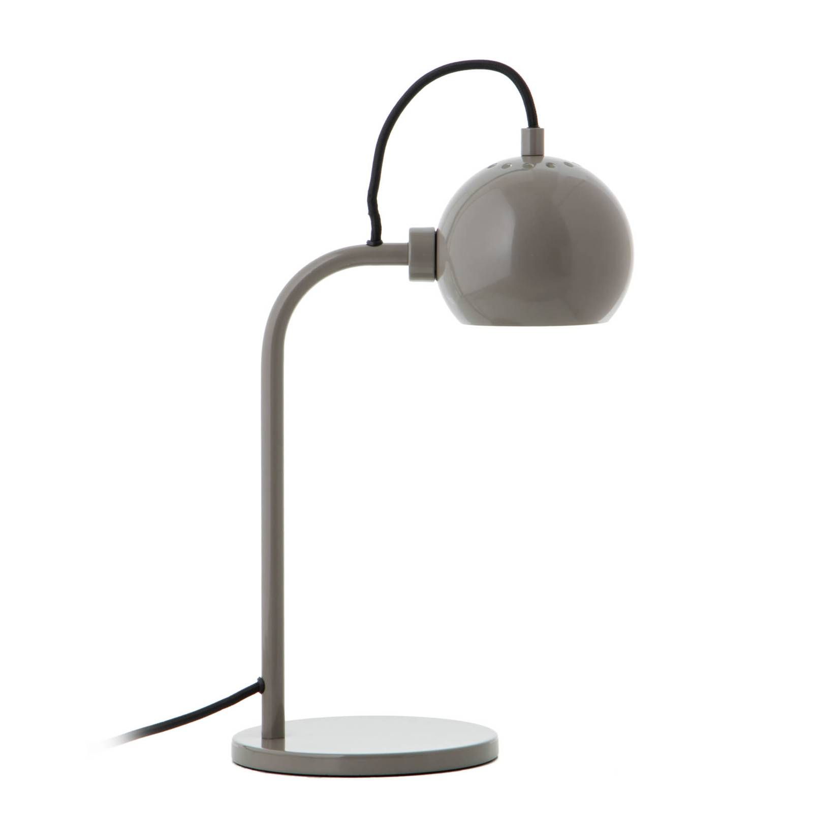FRANDSEN Ball Single stolová lampa, tmavosivá, Obývacia izba / jedáleň, kov, E14, 25W, L: 16 cm, K: 37cm
