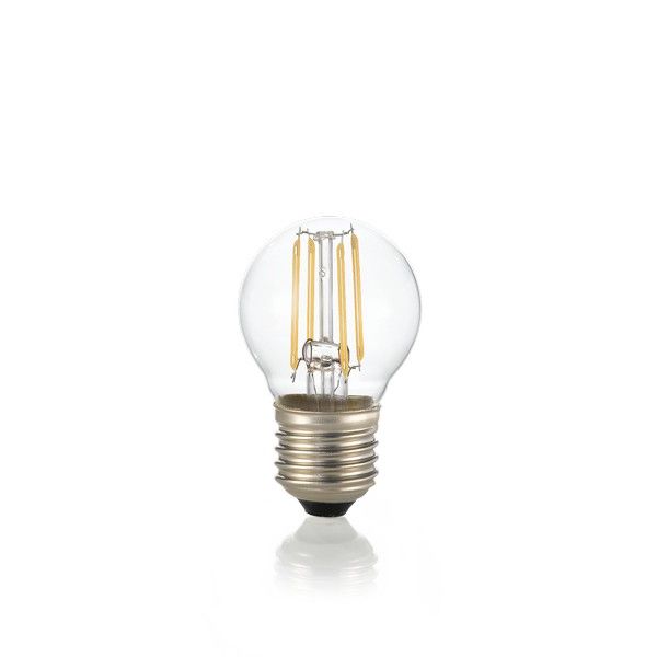 Ideal Lux 153957 LED žiarovka E27 Filament P45 4W/450lm 4000K priehľadná, kvapka