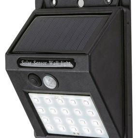 Rabalux solární svítidlo Ostrava LED 1,3W černá IP44 7880