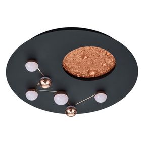LED stropné svietidlo v čierno-bronzovej farbe ø 50 cm Zodiac – Trio