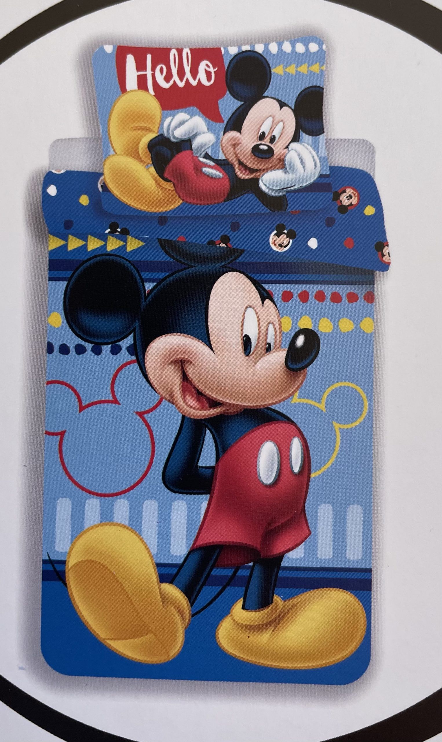 Obliecky Disney Mickey modrý 140x200cm+90x70cm Setino