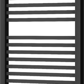 MEXEN - Plutón vykurovací rebrík/radiátor 1200 x 600 mm, 718 W, čierna W106-1200-600-00-70