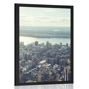 Plagát očarujúce centrum New Yorku - 30x45 black