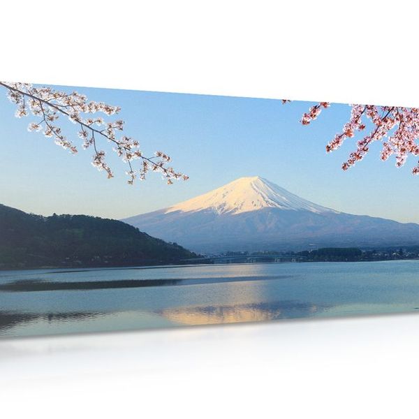 Obraz výhľad z jazera na Fuji - 120x60