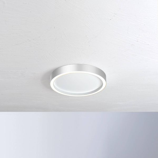BOPP Bopp Aura stropné LED svietidlo Ø30cm biele/hliník, Obývacia izba / jedáleň, hliník, 15W, K: 4cm
