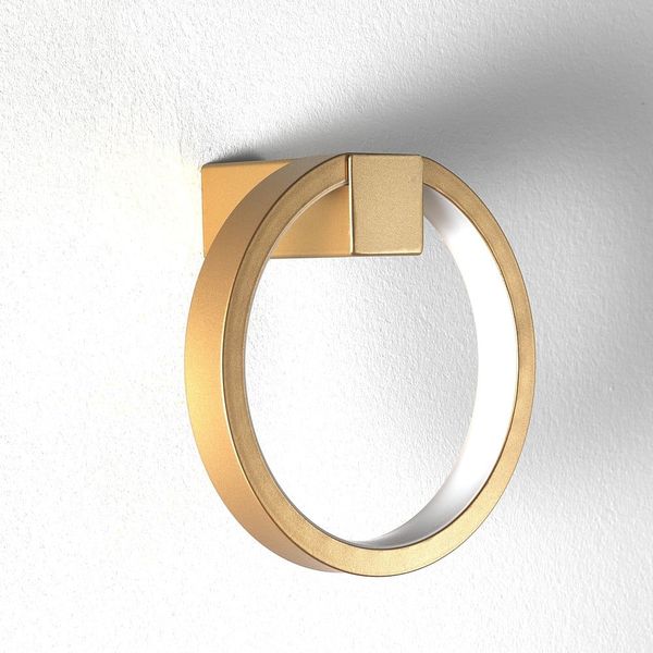 Nástenné svietidlo v zlatej farbe Tomasucci Ring, ø 15 cm