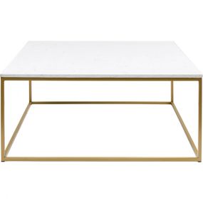 KARE Design Konferenční stolek Key West - zlatý, 40x40cm