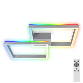 Brilo - LED RGBW Stmievateľný prisadený luster FRAME 2xLED/17W/230V 2700-6500K+ DO