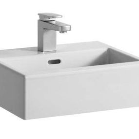 Laufen Living - Umývadielko, 450 mm x 380 mm, biela – bez otvoru na batériu H8154320001091