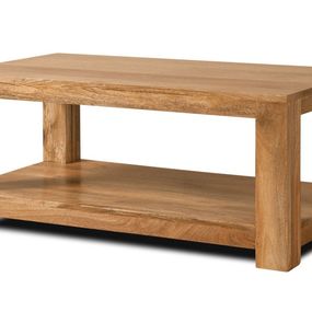 Konferenčný stolík Hina 90x40x60 z mangového dreva - Mango natural